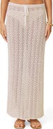 Splendid Eleni Stripe Pointelle Sweater Skirt
