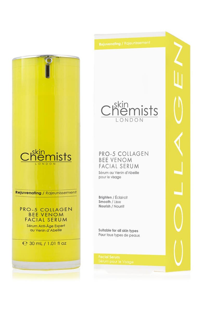 SKINCHEMISTS Pro-5 Collagen Bee Venom Facial Serum, Main, color, 