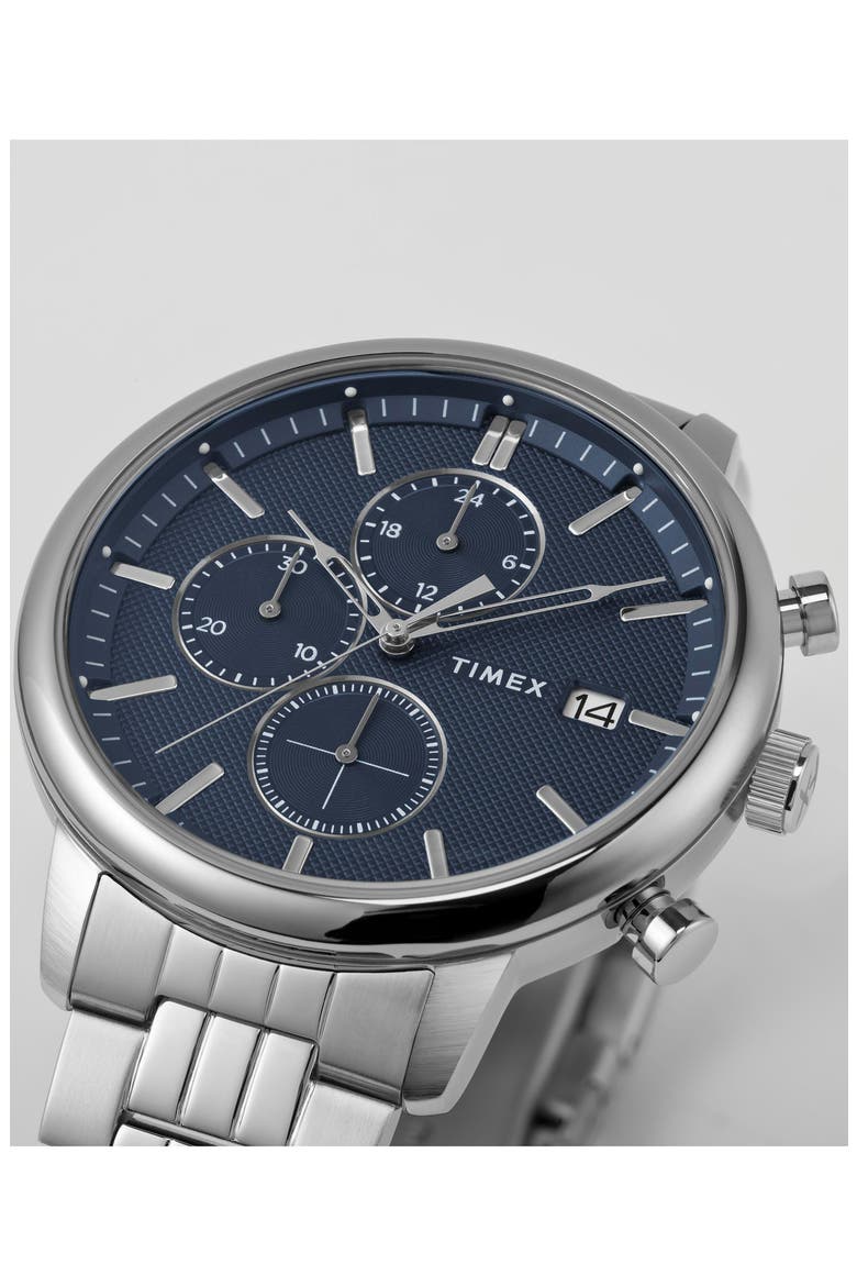 Chicago Chronograph Bracelet Watch, 45mm, Alternate, color, STAINLESS STEEL