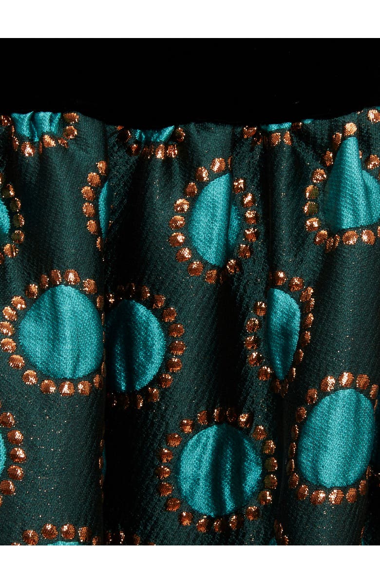 La DoubleJ Big Dress Jacquard Winter Sun Emerald, Alternate, color, Jacquard Winter Sun Emerald