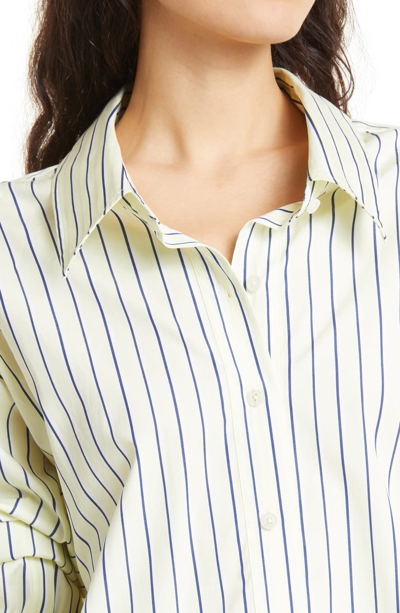 A.L.C. Monica Stripe Cotton Blouse, Alternate, color, 