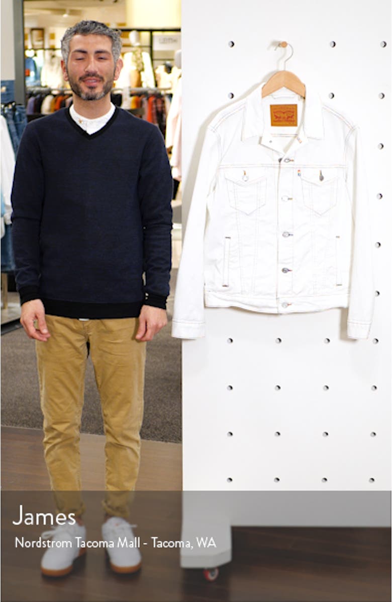 Rainbow Embroidered Trucker Jacket, sales video thumbnail