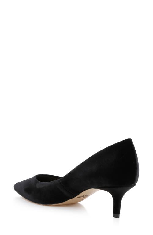 Jewel Badgley Mischka Enola Pointed Toe Kitten Heel Pump In Black