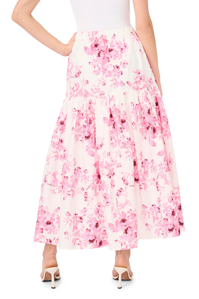 Tiered Print Cotton Maxi Skirt, Alternate, color, ORCHID SMOKE