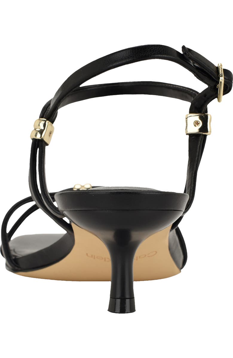 Calvin Klein Rivine Ankle Strap Sandal, Alternate, color, Black
