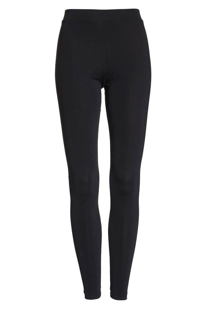 Trefoil Tights, Alternate, color, BLACK