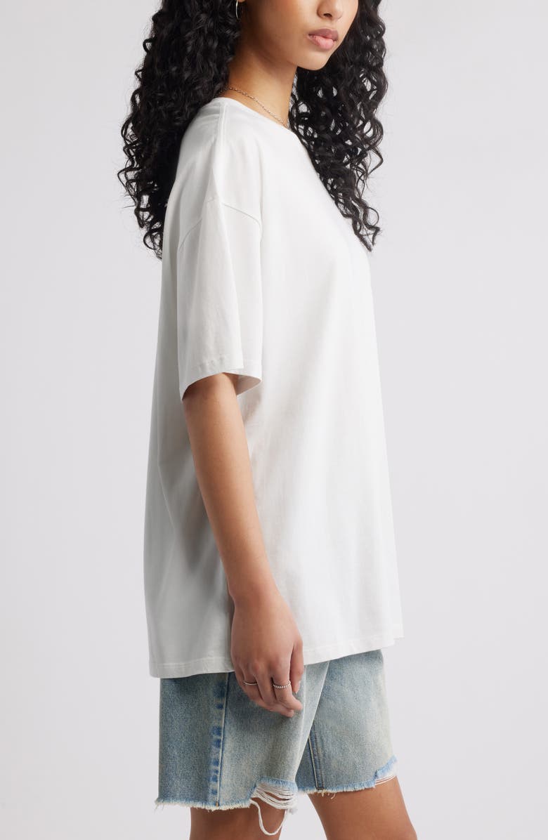 BP. Washed Oversize Cotton T-Shirt, Alternate, color, White Blanc