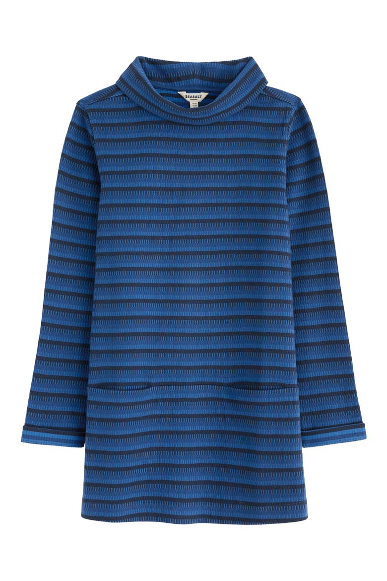 Mawgan Turtleneck Tunic Top, Alternate, color, CHESTEN MARINE
