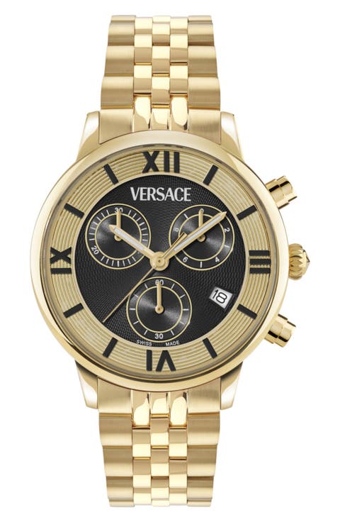 Classic Round Chrono Bracelet Watch, 38mm