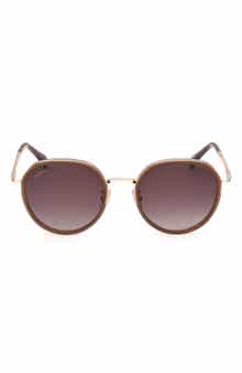 Max Mara 54mm Round Sunglasses