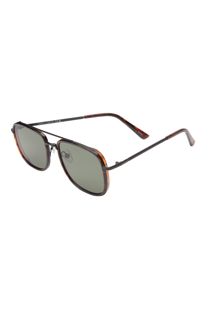 54mm Navigator Sunglasses, Alternate, color, BLACK/ TORTOISE