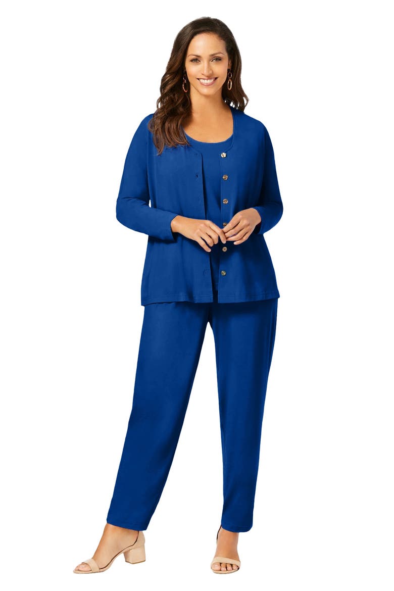 Stretch Knit 4 Piece Wardrober, Main, color, DARK SAPPHIRE