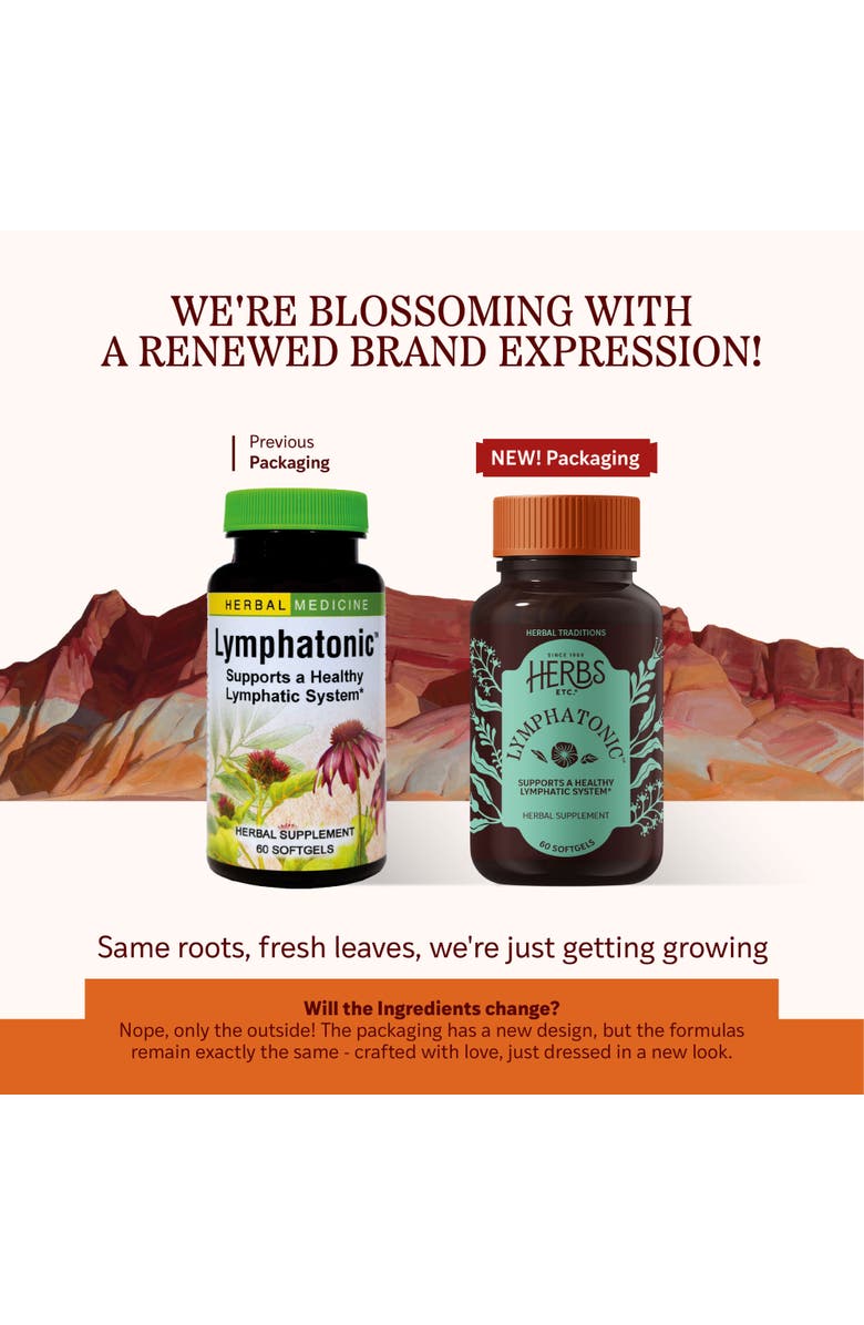 Herbs Etc. Lymphatonic Lymph System Support Softgels, 60 Count, Alternate, color, 