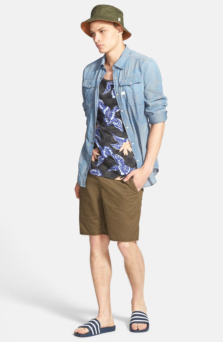 adidas Adilette Stripe Sport Slide, Alternate, color, Adiblu/Whi