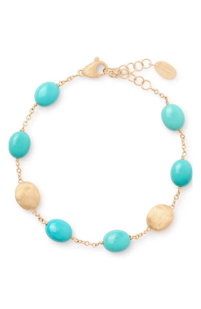 Marco Bicego Siviglia Turquoise Bracelet, Main, color, 18K Yellow Gold