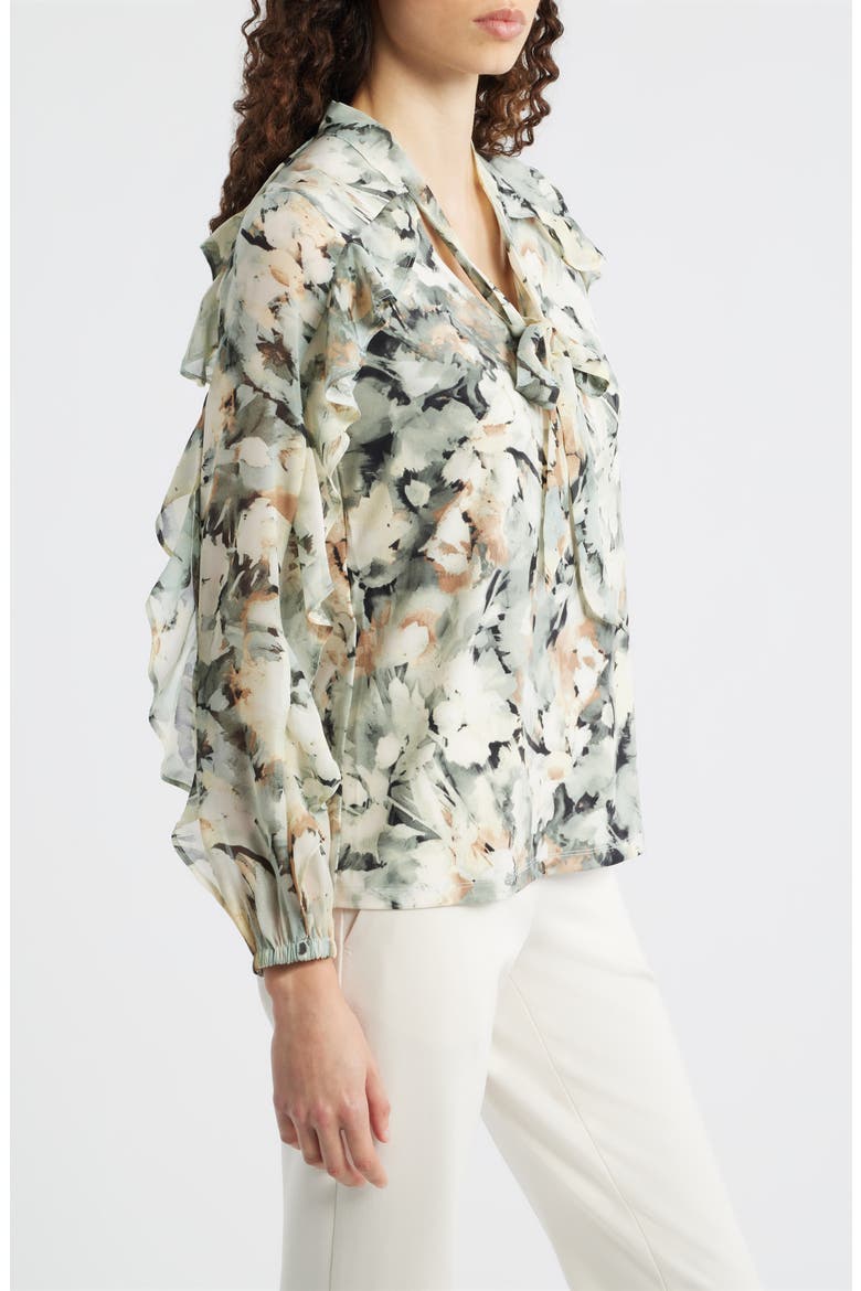 LS RUFFLE TIE NK, Alternate, color, SOFT ALOE MULTI