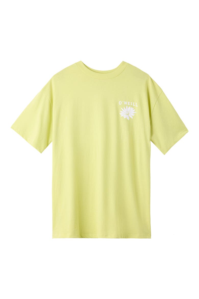 Heritage Daisy Graphic Oversized T-Shirt, Main, color, CELERY