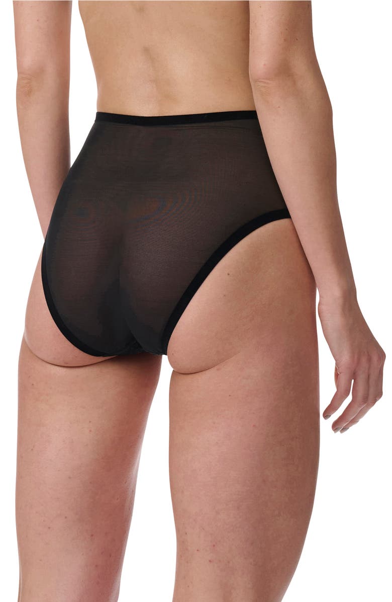 Wolford Mesh & Lace Shaping Briefs, Alternate, color, 