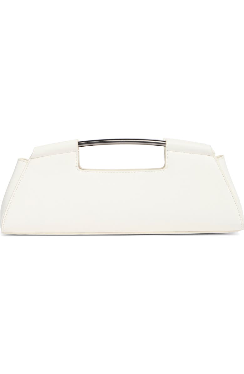 BCBG Curved Hardware Handle Clutch, Alternate, color, Powder