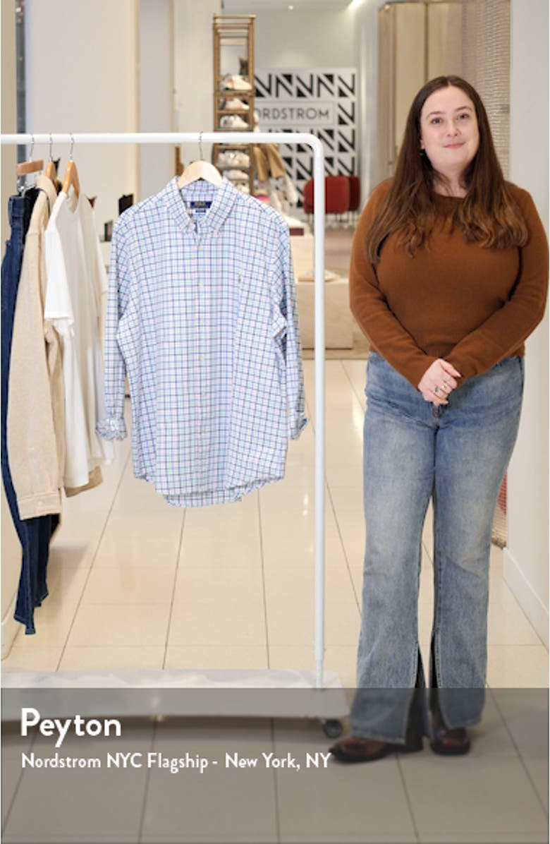 Check Cotton Oxford Button-Down Shirt, sales video thumbnail