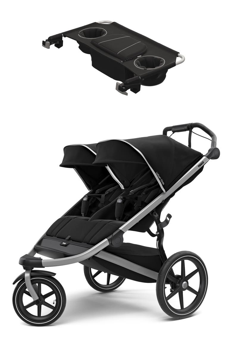 Urban Glide 2 Double All Terrain Stroller Bundle, Alternate, color, BLACK