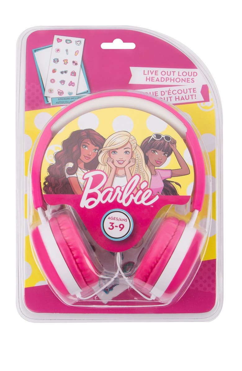 VIVITAR Barbie Kid Safe Headphones, Alternate, color, 