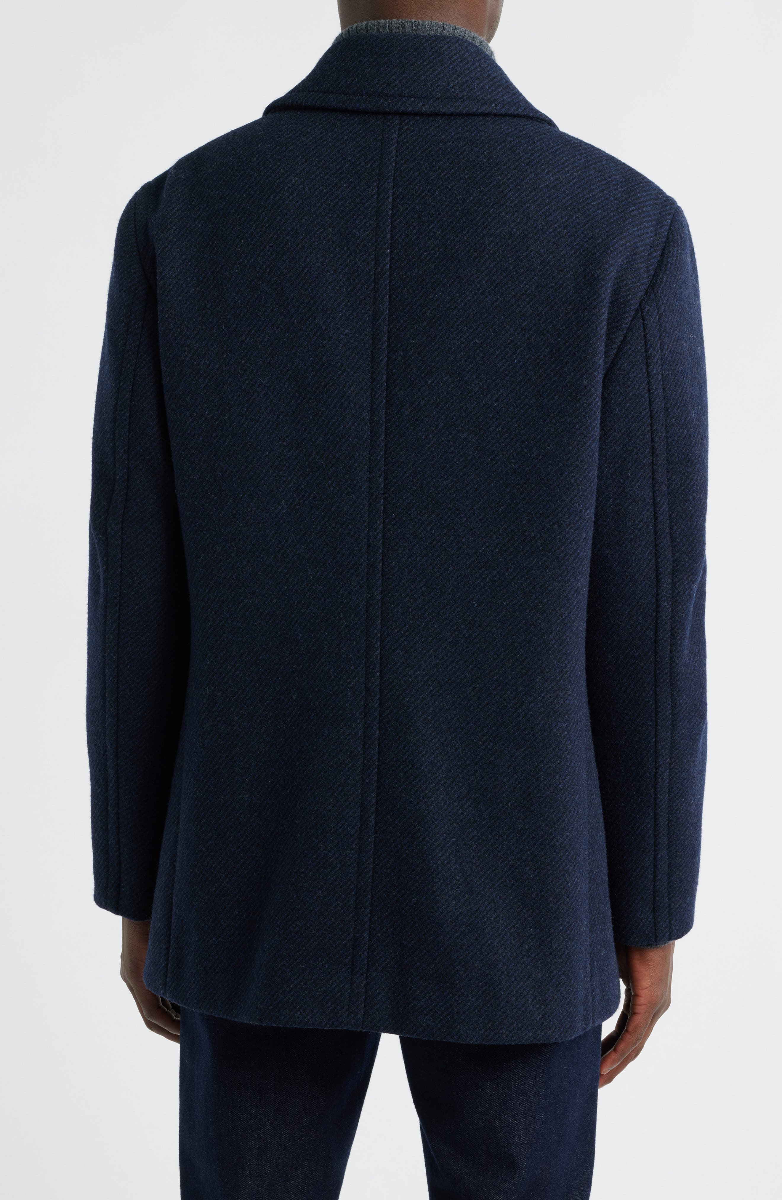 Everett Wool Blend Twill Peacoat - image 2