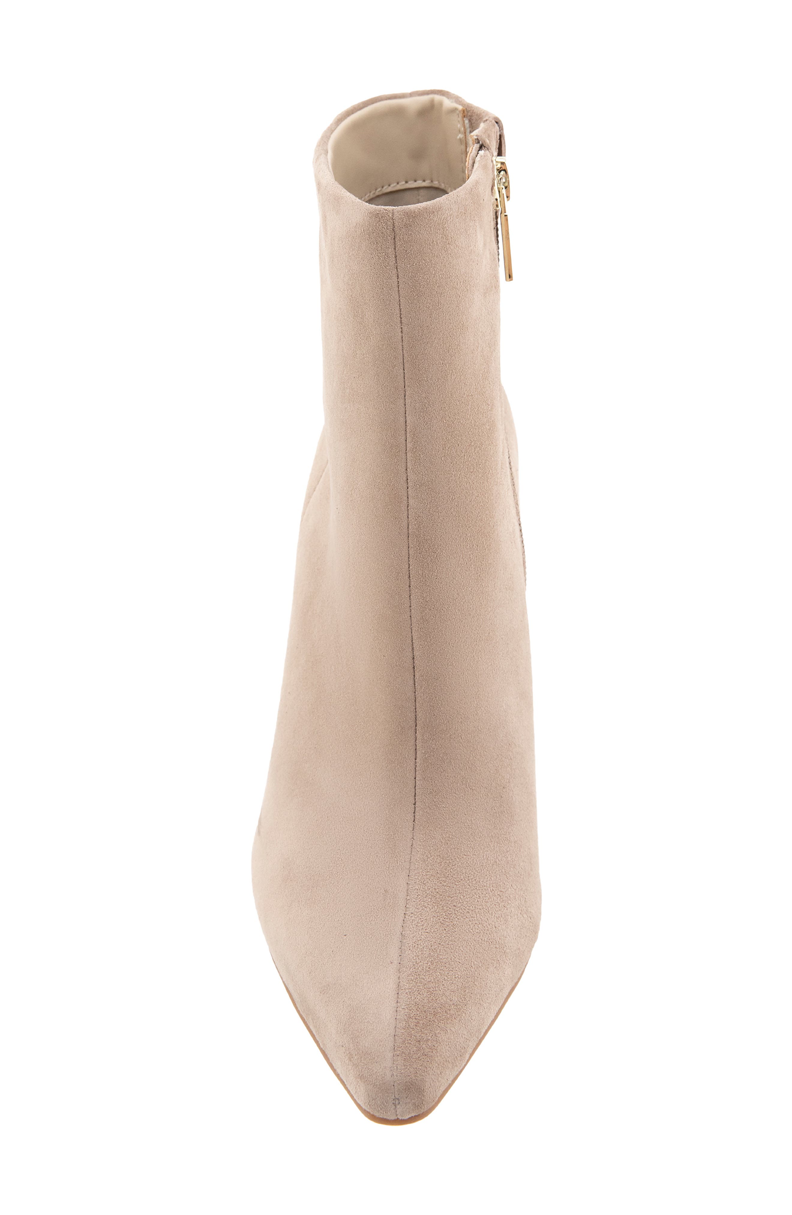 Quincy Pointed Toe Bootie, Alternate, color, TAUPE SUEDE