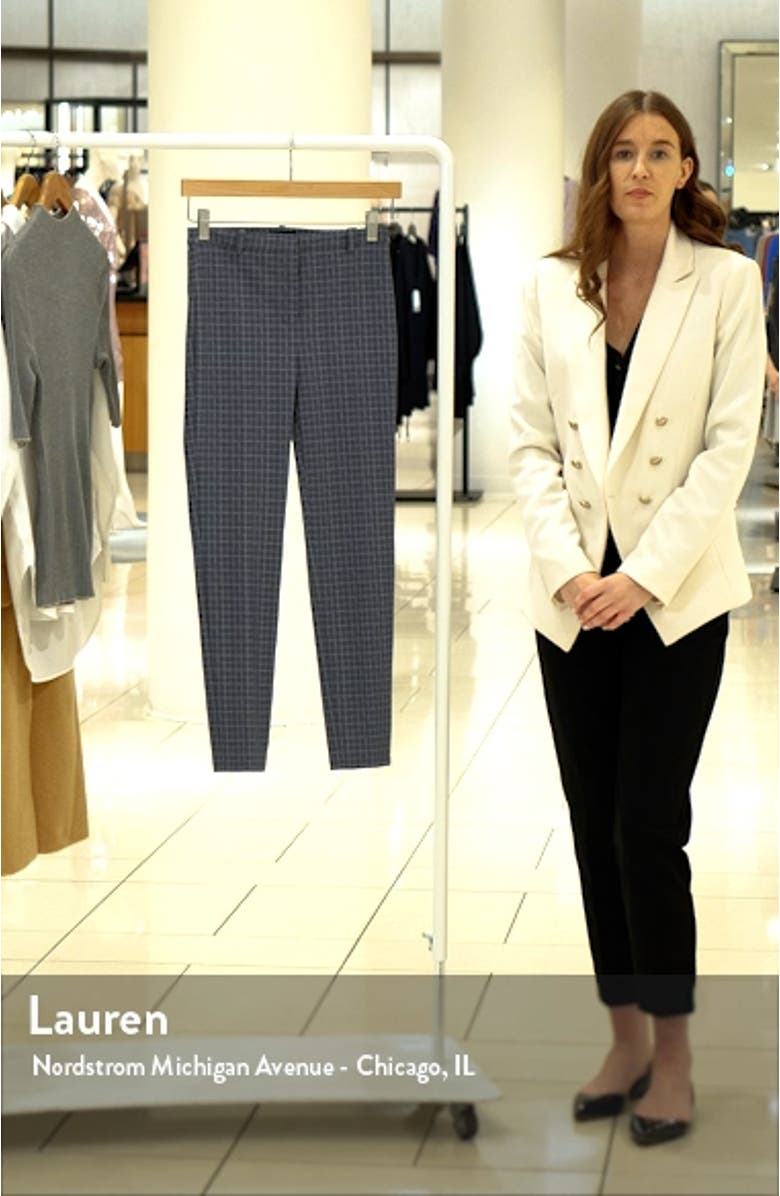 Slim Fit Crop Check Pants, sales video thumbnail