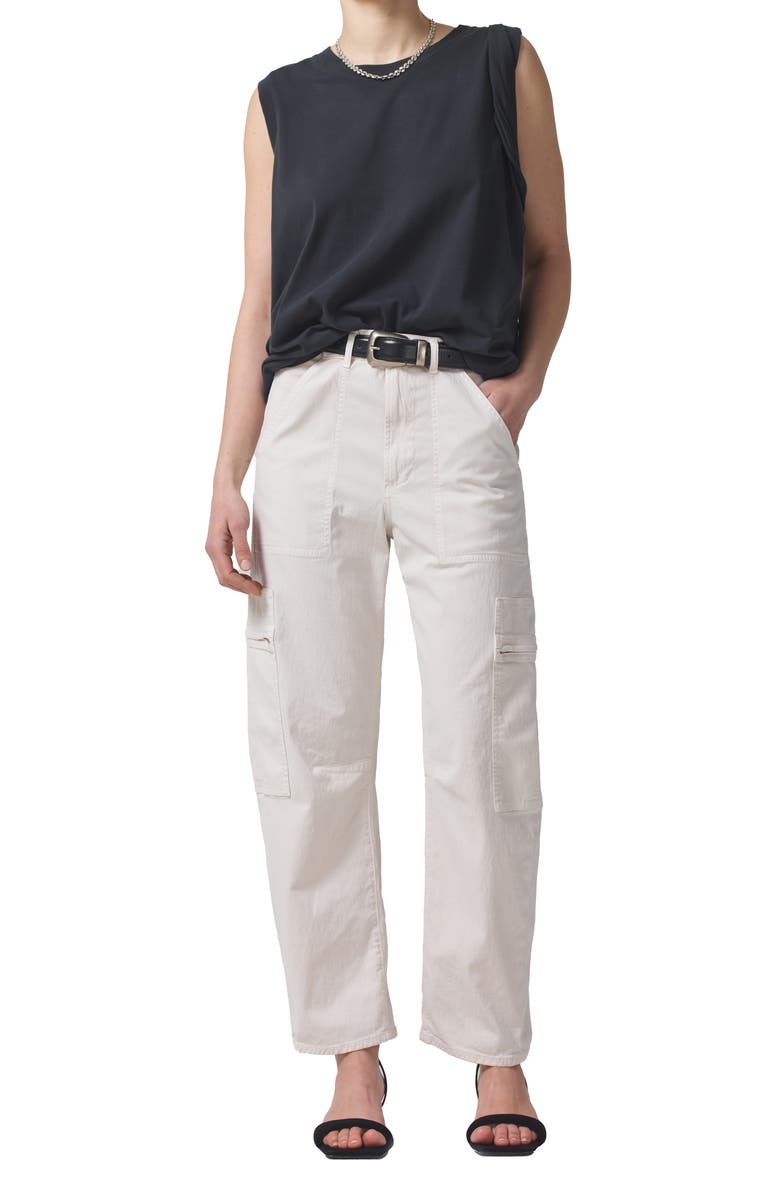 Citizens of Humanity Marcelle Low Rise Barrel Organic Cotton Cargo Pants, Alternate, color,