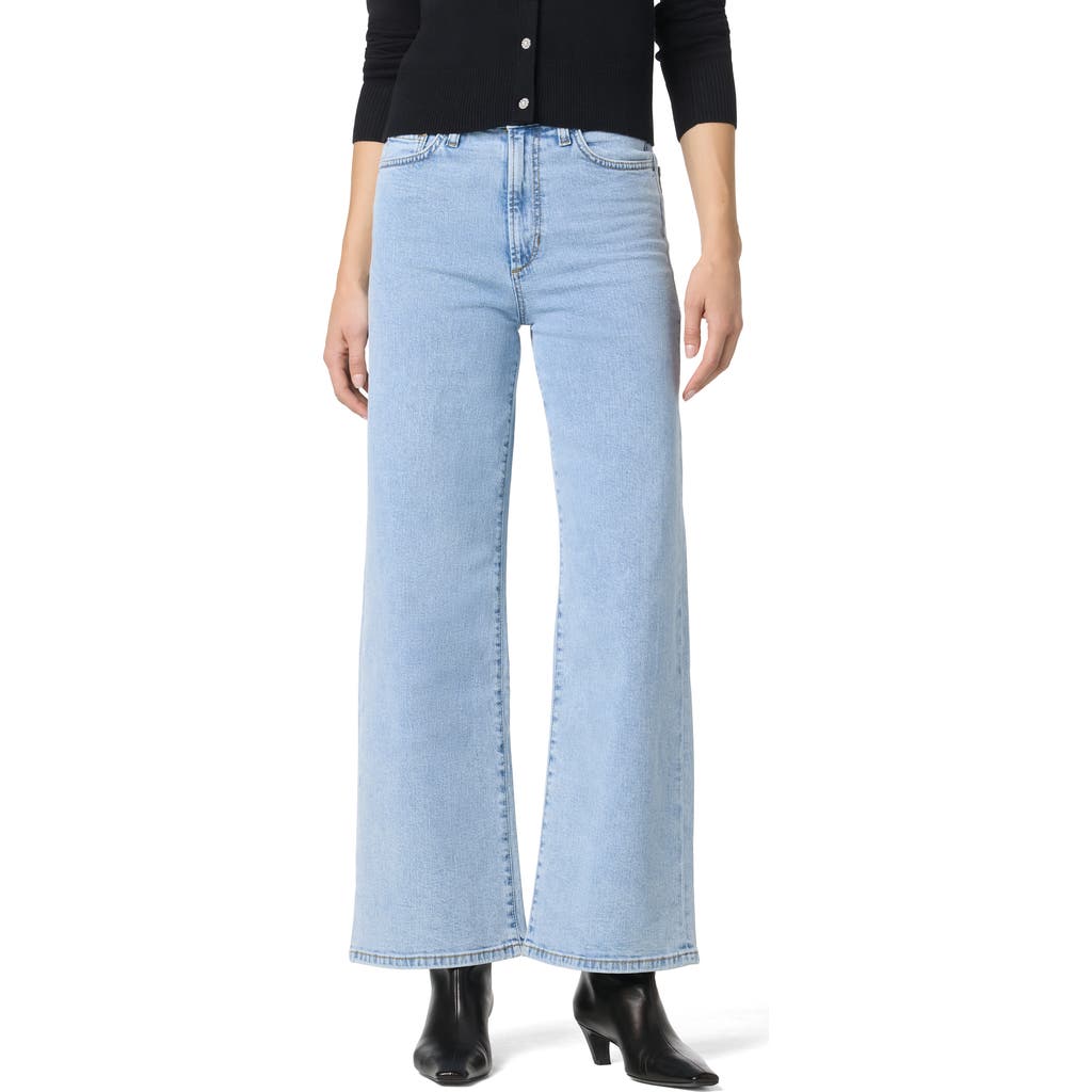 Joe's High Waist Wide Leg Jeans In Blue