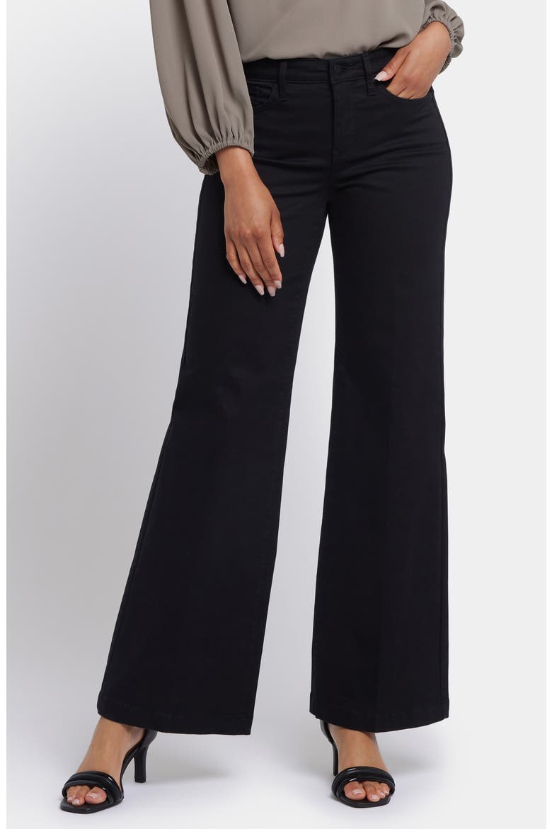 Teresa Wide Leg Jeans, Main, color, BLACK