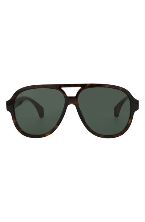 58mm Pilot Sunglasses