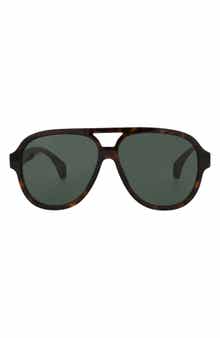 Gucci 58mm Pilot Sunglasses