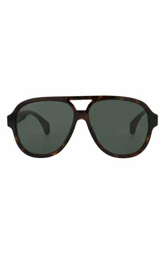Gucci 58mm Pilot Sunglasses
