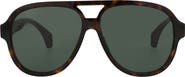 Gucci 58mm Pilot Sunglasses