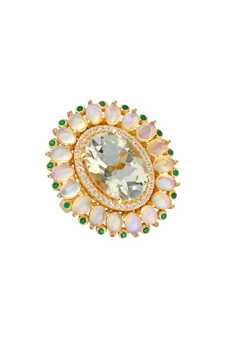 Prasiolite Quartz Ring, Main, color, OLIVE