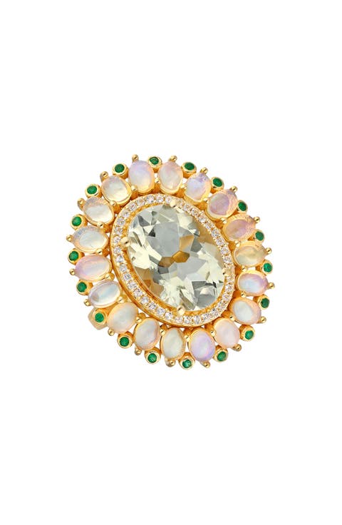 Prasiolite Quartz Ring