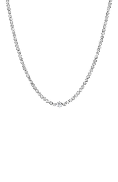 Celeste Tennis Necklace Dainty Sparkle Trendy Everyday Jewelry