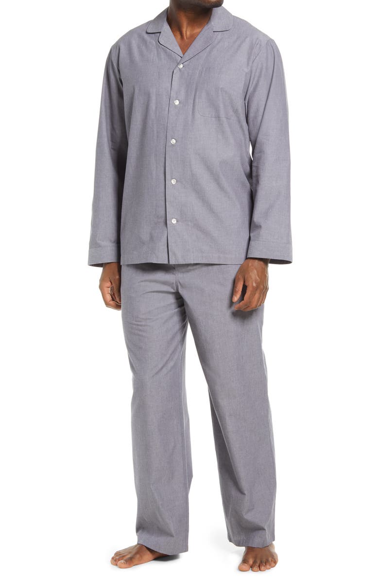 Nordstrom Men's Cotton Poplin Pajamas, Main, color, 