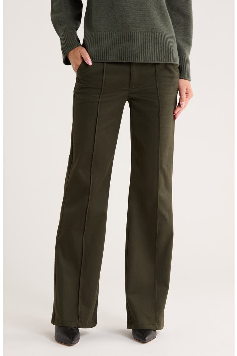 Ansel High Waist Wide Leg Pants, Main, color, MOSS