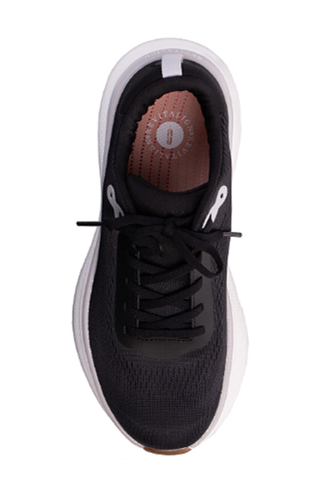 Revitalign Gaia Walking Sneaker, Alternate, color, Black