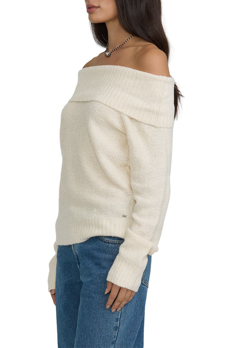 Drift Off Shoulder Sweater, Alternate, color, SALT CRYSTAL