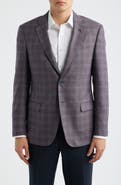 Emporio Armani Purple Check Virgin Wool Sport Coat