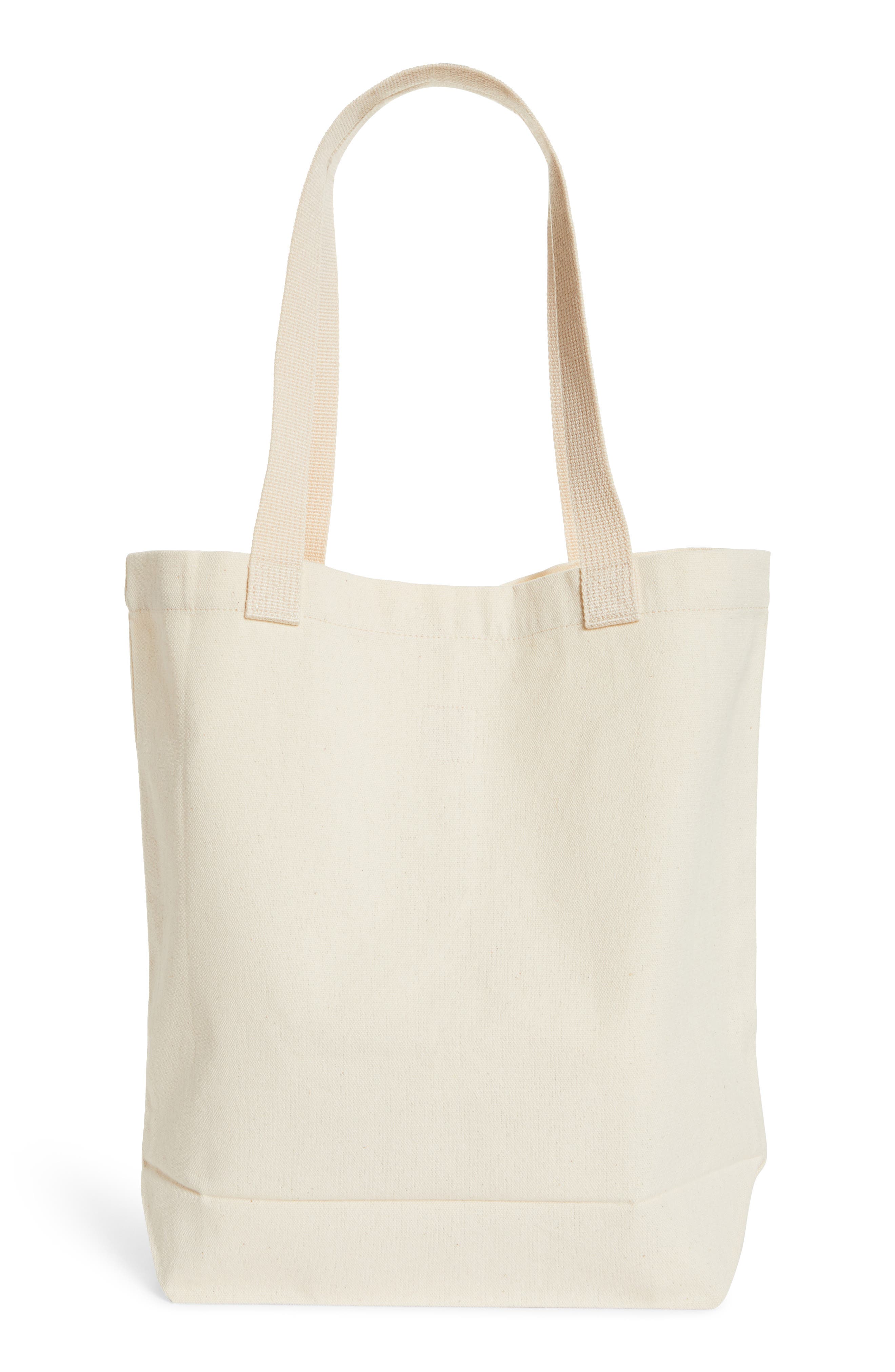 BEAMS JAPAN Mt. Fuji Logo Cotton Tote, Alternate, color, 