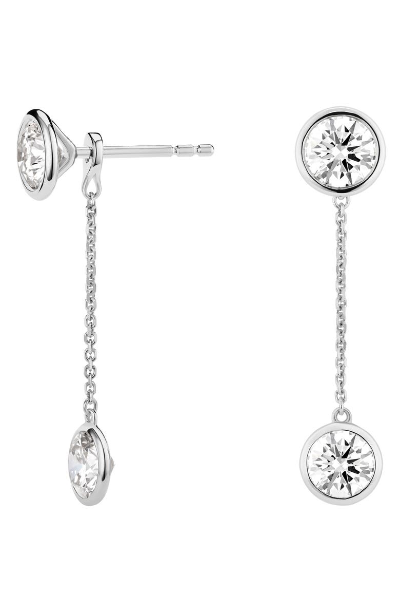 LIGHTBOX 1-Carat Lab Created Diamond Drop Earring Chain Enhancers, Alternate, color,