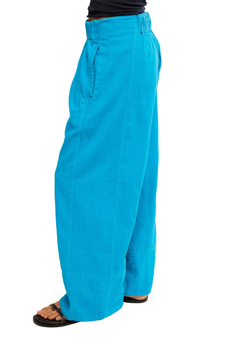 Day's End Linen & Cotton Pants, Alternate, color, OCEAN