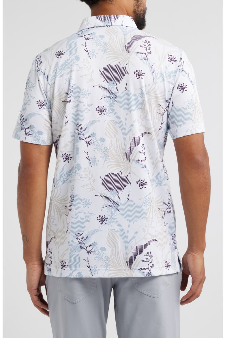 Tropical Fusion Floral Polo, Alternate, color, WHITE