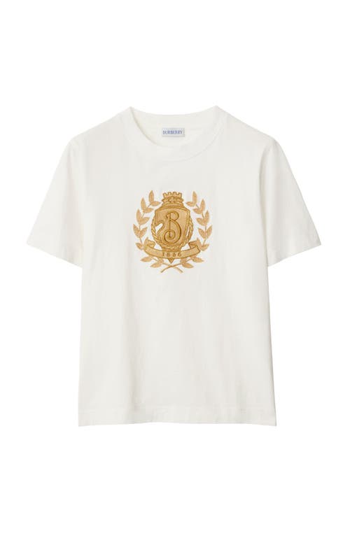 Burberry B Crest T-shirt In Chalk