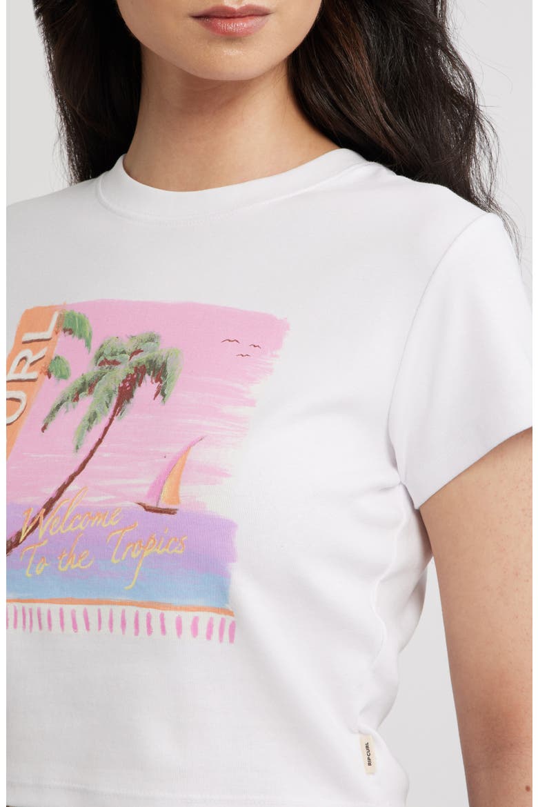 Topanga Canyon Baby Tee, Alternate, color, WHITE